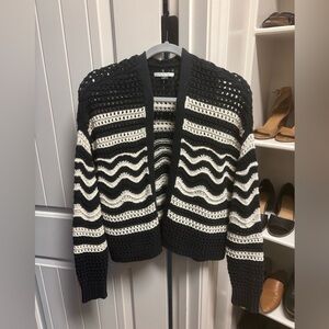 American Eagle striped sweater cardigan